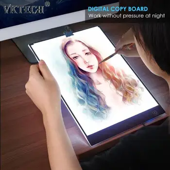 

Digital A4 Copy Board Graphic Tablet for Drawing Sign Display Panel Luminous Stencil Graphic Artist Thin Art Drawing Board
