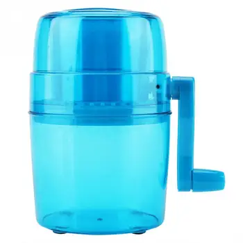 

Portable Hand Crank Manual Household Ice Crusher Shaver Mini Snow Cone Maker Kitchen Tool 1.1L