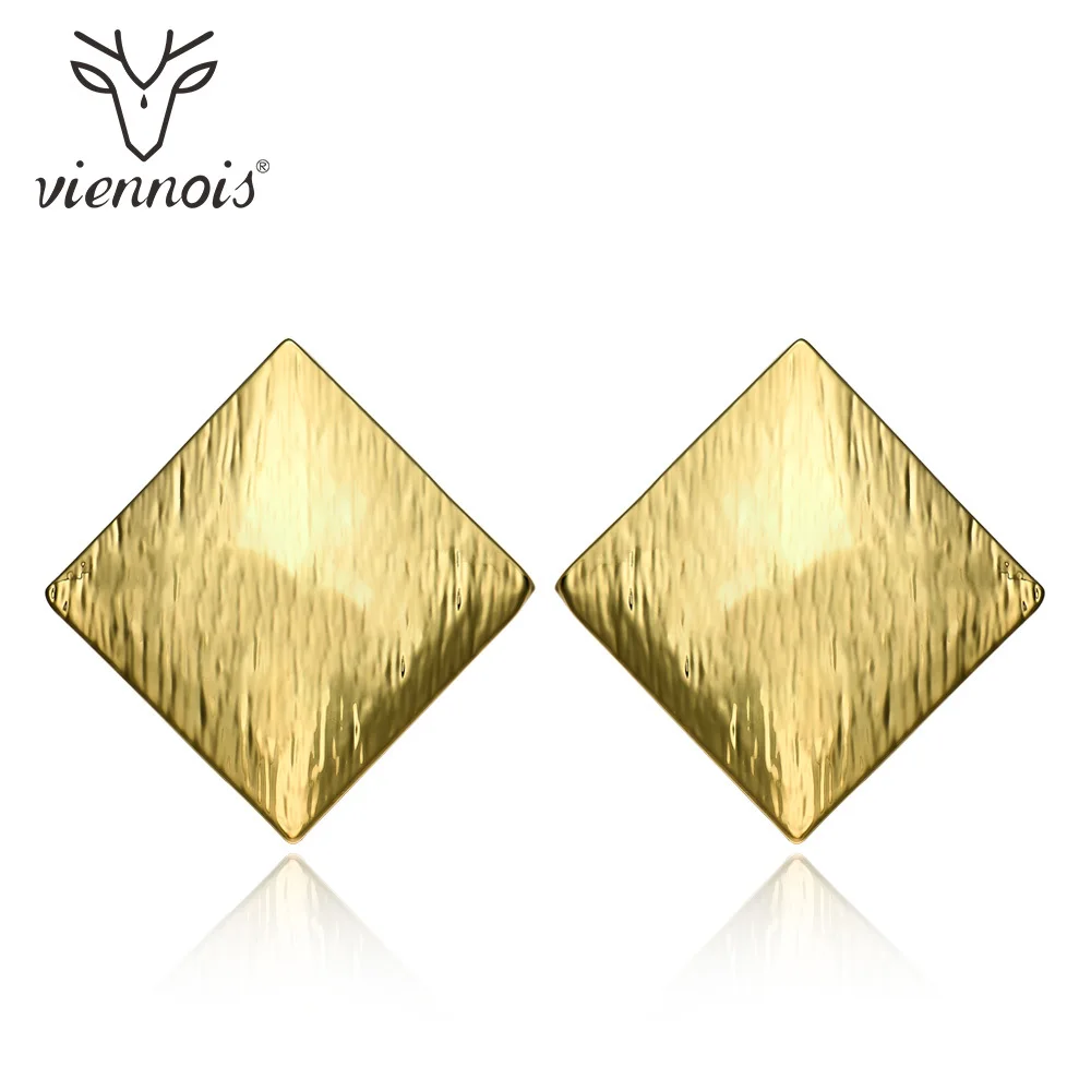 Viennois серьги-гвоздики золотистого цвета для женщин модные Meatal Дубай серьги под золото