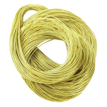 

fityle 100 Yards Multifunctional Golden Thread String Metallic Jewelry Cord Card Braid DIY Necklace Bracelets Jewelry Cords