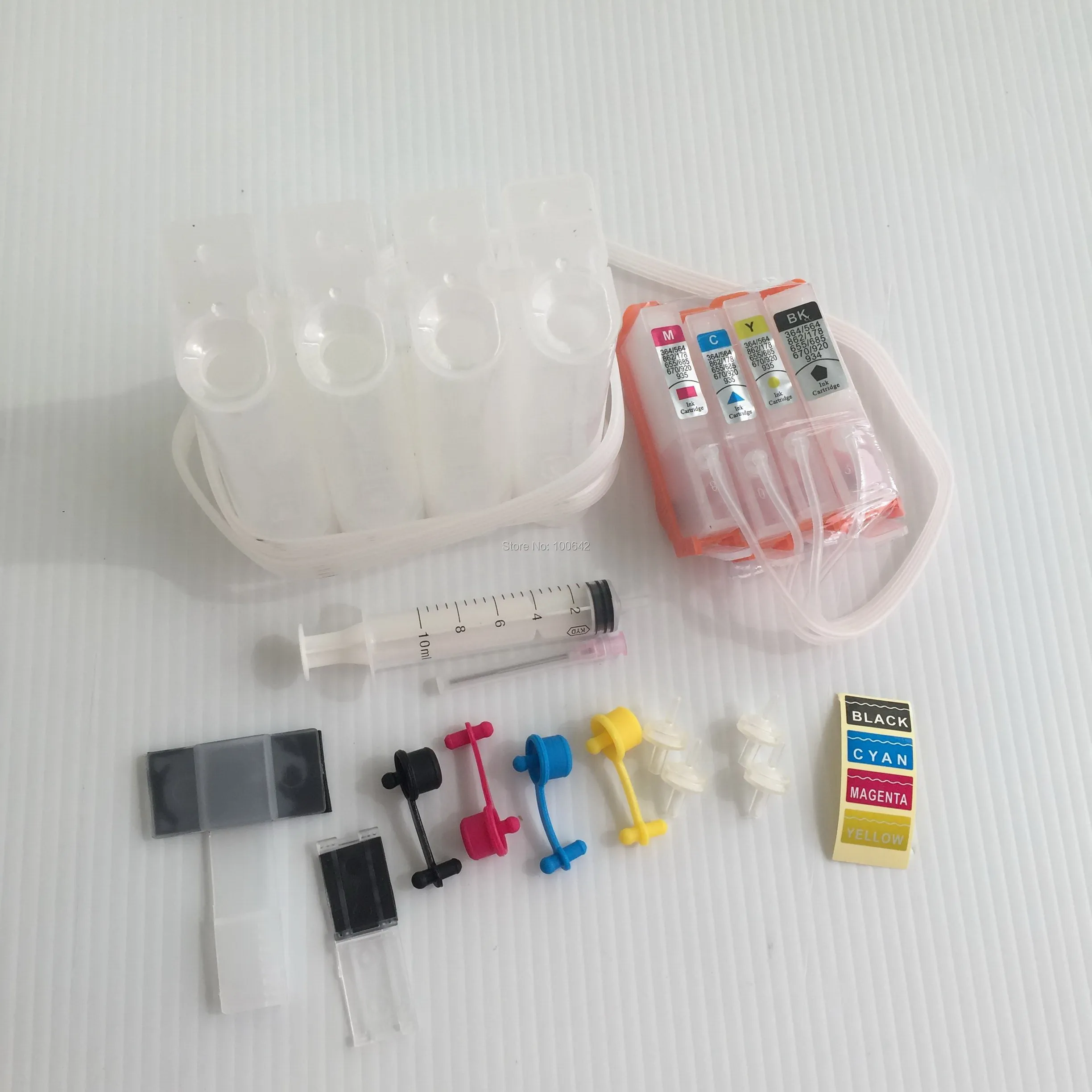 

YOTAT 4 color Empty CISS for HP920 ink cartridge for HP 920 Officejet 6000 Officejet 6500 7000 B109A with chip