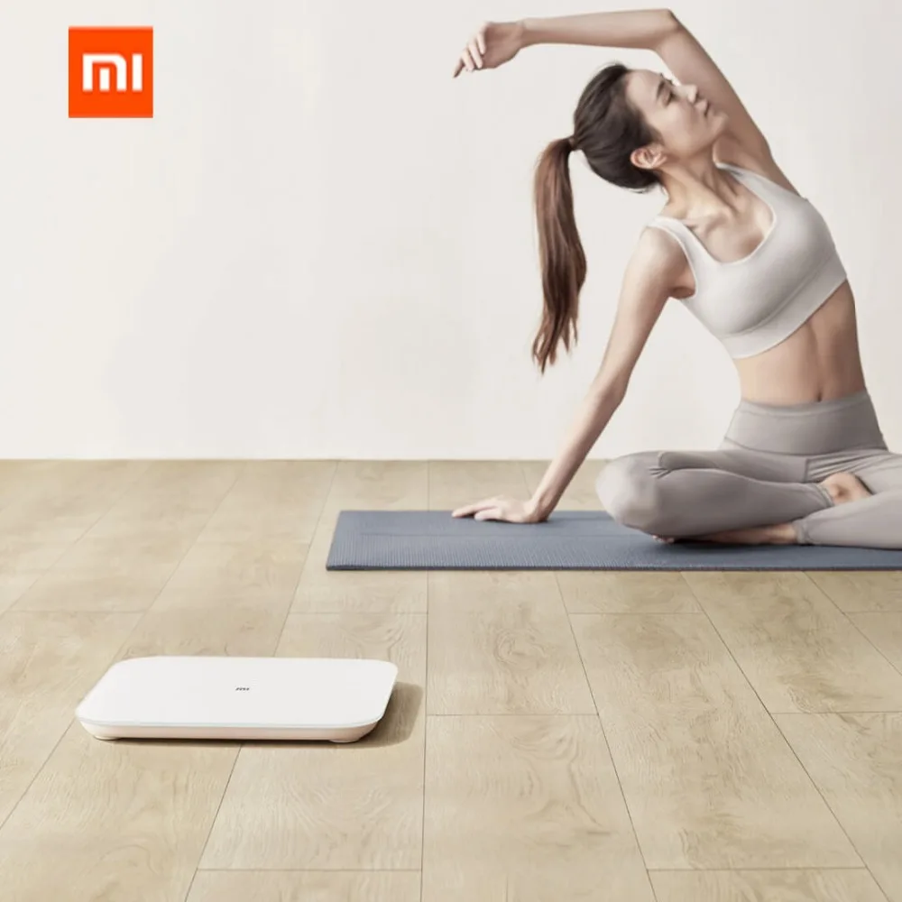 Xiaomi 2,0 Интеллектуальный Bluetooth 5,0 весовые весы Смарт-приложение управление точный светодиодный дисплей для фитнес-йоги инструменты весы