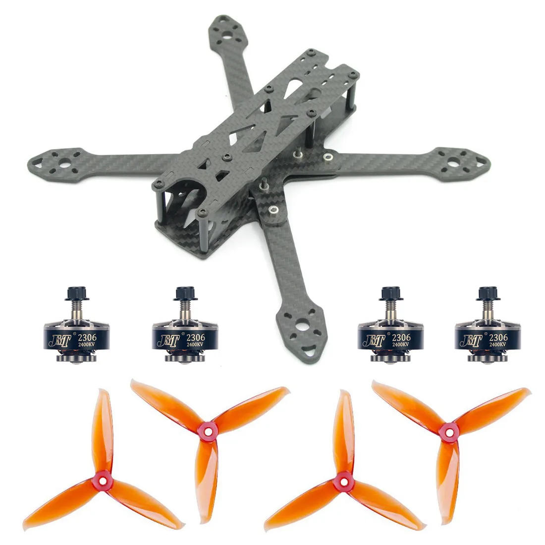 JMT 220MM DIY FPV Racing Drone Accessories 220mm Frame Kit &5152S CW