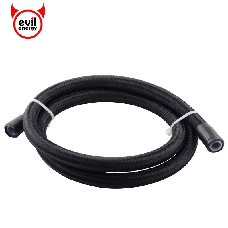 

evil energy Universal AN6 Teflon E85 Fuel Line Oil Fuel Nylon Braided Hose Line Tubing PTFE Hose Pipe 1Meter