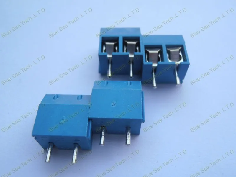 200 шт. лучшие KF301-2P 5,0 мм 2Pin PCB Клеммная колодка Разъем, 300 В/16A(14-22AWG провод