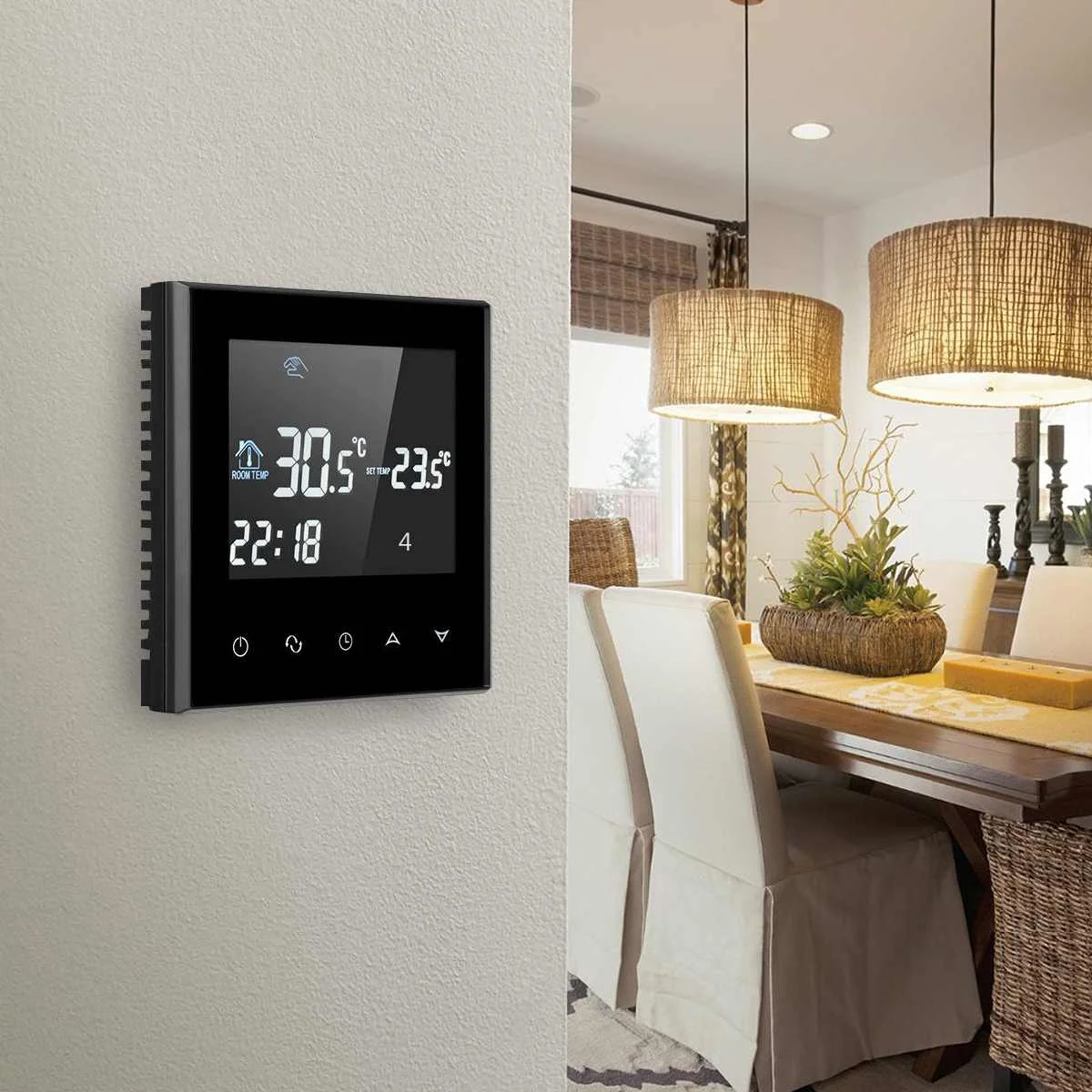 

1Pcs WIFI LCD Digital Thermostat Wireless Smart Programmable Thermostat Temperature Controller for under-floor heating Heater
