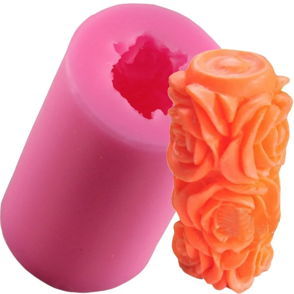 Rose Candle Cake Mold Series Silicone Candle Mold Cake Decoration Mold
