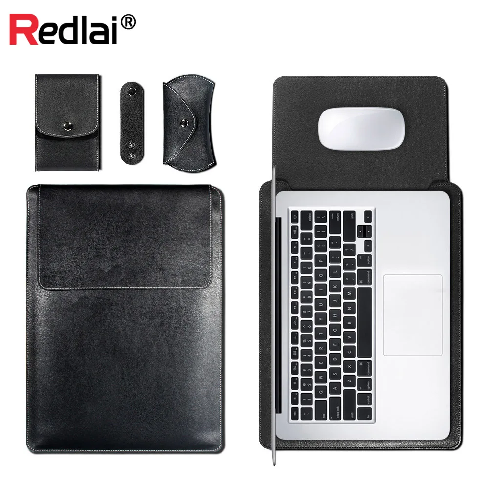 Сумка для ноутбука MacBook Air Pro retina 11 12 13 15 &quotиз искусственной кожи чехол ультрабук