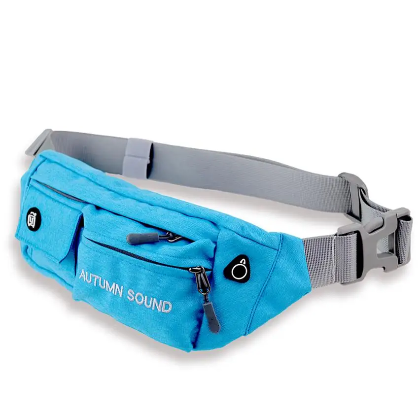 

Nylon Waist Bag Unisex Zipper Chest Bag Street Sport Casuale Fanny Pack Girl Boy Waist Belt Bags Fashion Phone Waist Pack