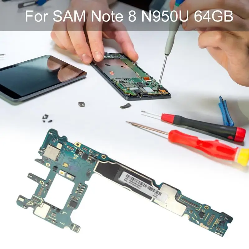 

Main Motherboard Unlocked For Samsung Note 8 SM-N950U 64G Mobile Phone