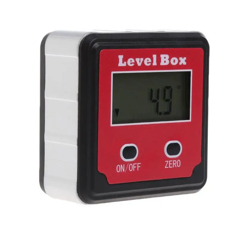 

Electron Goniometers Electronic Protractor LCD Display Digital Inclinometer Level Box Level Measuring Tool Angle Meter E#CH