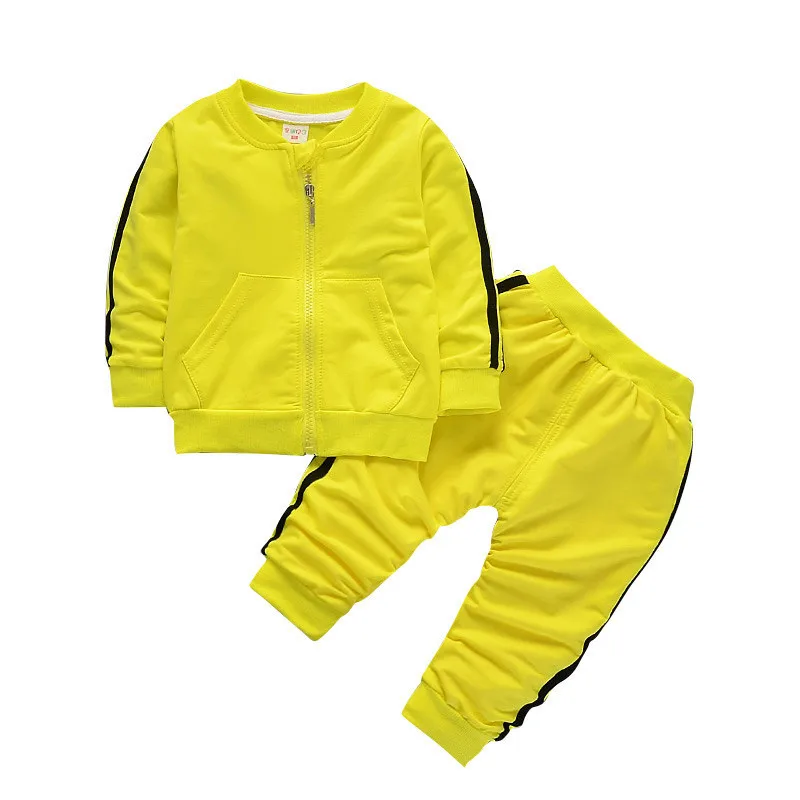 New Autumn Fashion Baby Girl Clothes Long Sleeve Solid Zipper Jacket+pants 2pcs Bebes Tracksuit Baby Boy Clothing Set New Autumn Fashion Baby Girl Clothes Long Sleeve Solid Zipper Jacket+pants 2pcs Bebes Tracksuit Baby Boy Clothing Set