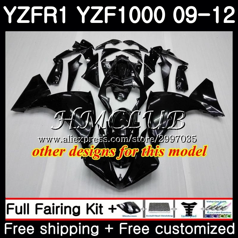 Bodys для YAMAHA YZF 1000 R1 2009 2010 2011 2012 9HC.9 R 1 YZF1000 YZFR1 09 10 11 12 синие белые