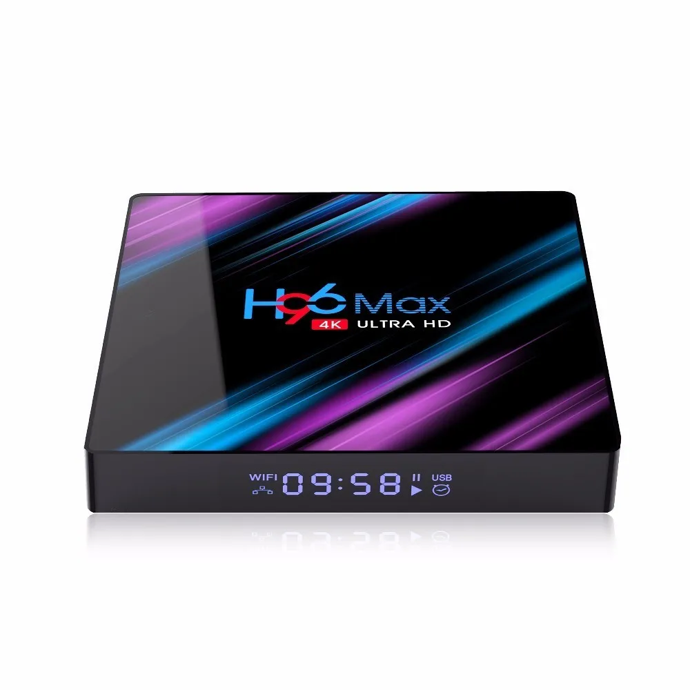 H96 MAX 3318 2G 16G Rockchip RK3318 четырехъядерный Android 9,0 OS tv Box ram 4GB rom 64GB Dual Wifi UHD BT4.0 телеприставка