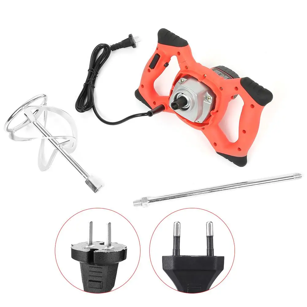 

220V Industrial Electric 6 Speeds Adjustable Cement Paint Putty Coating Mixer High Power Pistol Type Electric Drill Cement Mixer