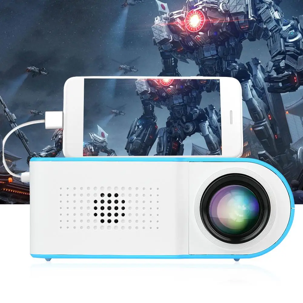 

Mini HD 1080P HDMI Home Theater TFT LCD Smart Projector Home Media Player with Remote-Control EU US UK AU Plug