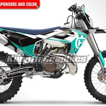 KUNGFU графика виниловая обертка мотоцикл наклейки Наклейка для Husqvarna TE FE TC FC TX FX 125 250 300 350 450 501