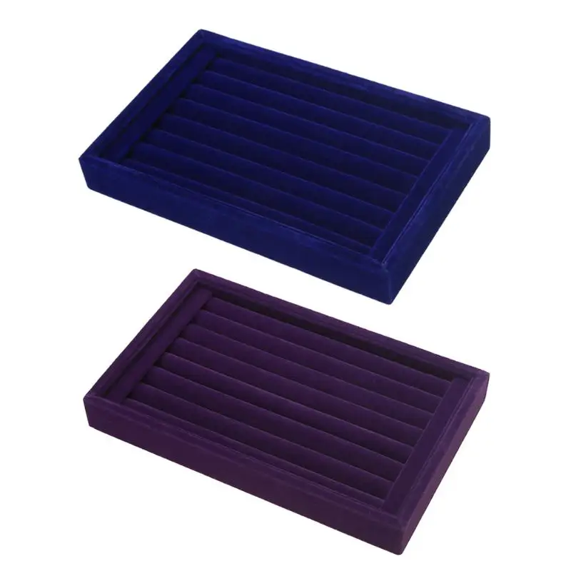 

Fashion Suede Stud Earrings Ring Jewelry Display Organizer Jewelry Box Case Jewelry Casket Rack for Ring Earring caja HOT SALE