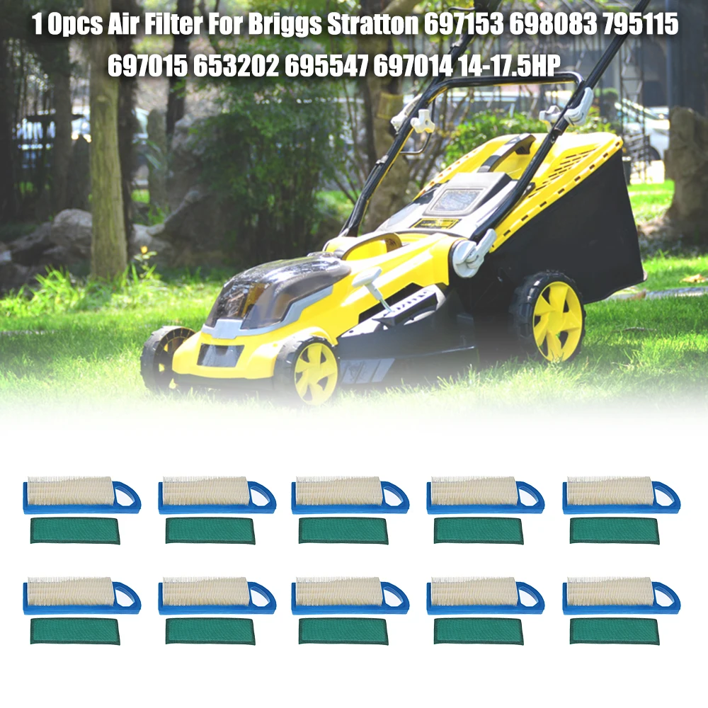 1 шт 5 шт. 10 шт. ВОЗДУШНЫЙ ФИЛЬТР ДЛЯ Briggs Stratton 697153 698083 795115 697015 653202 695547 697014 14-17.5HP воздушный фильтр