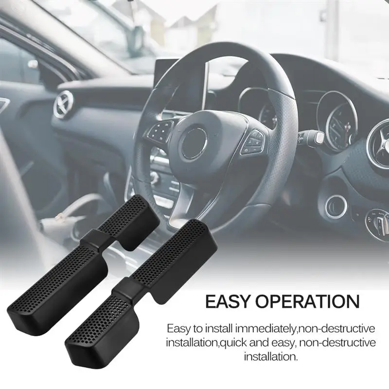 

2PCS/Set Back Seat Under Car Air Outlet Cover Car Rear Seat Air Conditioning Vent Cover Net for Skoda Kodiaq 2016 2017 2018