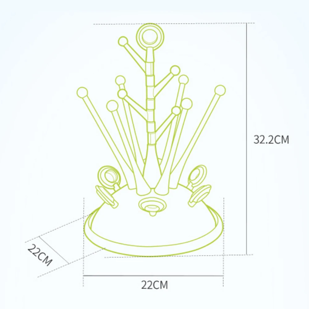 Милая форма дерева, сушилка для детских бутылочек, сушилка для хранения бутылочек для кормления, сушилка для бутылок, полка PP+ ABS, здоровые детские бутылочки, сушилка