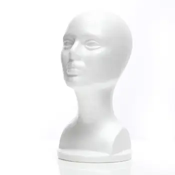 

Styrofoam Mannequin Foam Head Model Glasses Hat Wig Display Stand