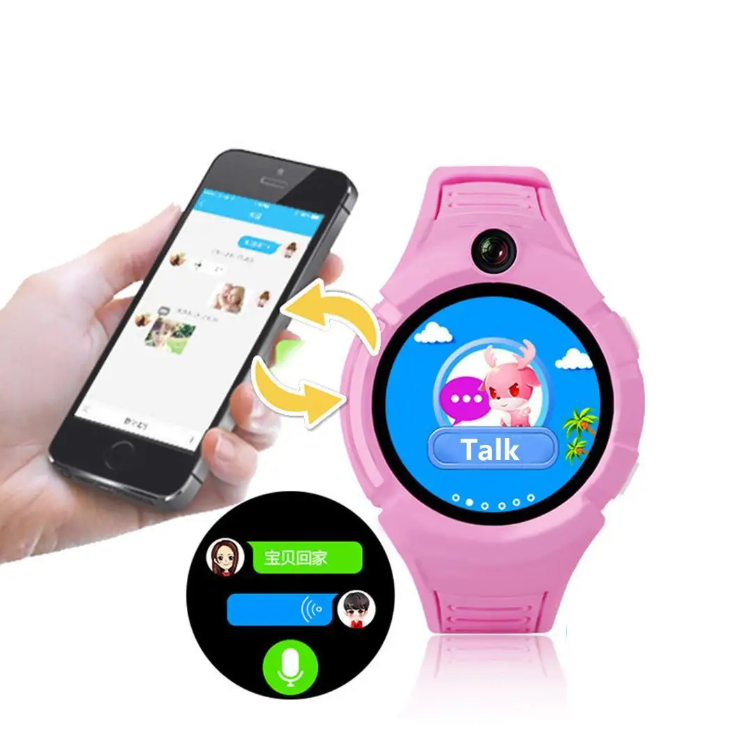 Детские Смарт часы с сенсорным экраном gps позиционирование Smartwatch 240x240 круглый