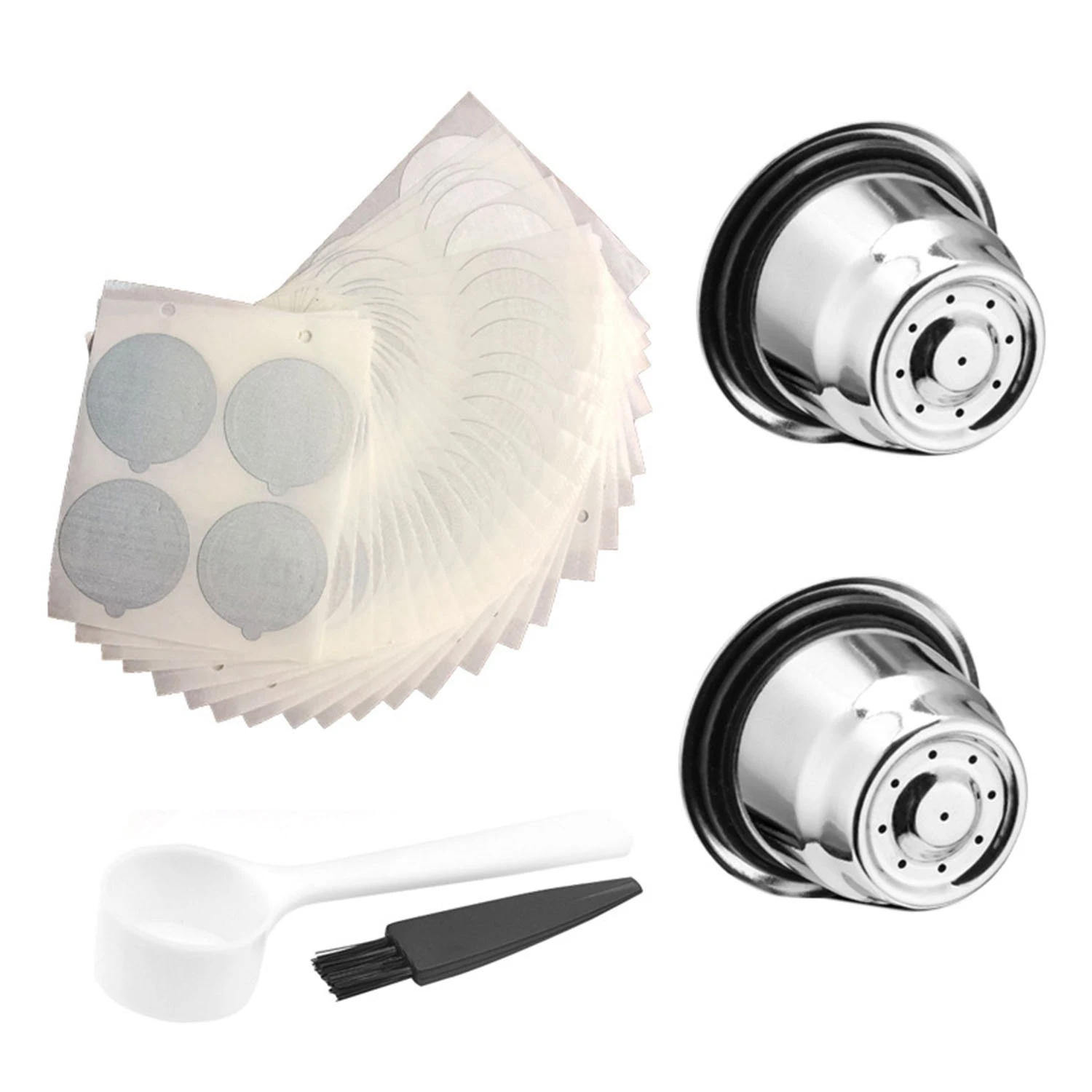 

Tamper Stainless Steel Refillable Nespresso Coffee Capsule Reusable Nespresso Machine Espresso Coffee Maker Cup Filter