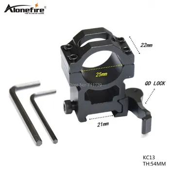 

1PC KC13 25.4mm QD Quick Release Scope Flashlight Outdoor Hunting Metal Ring Mount 21mm/20mm extend Picatinny Weaver Mount