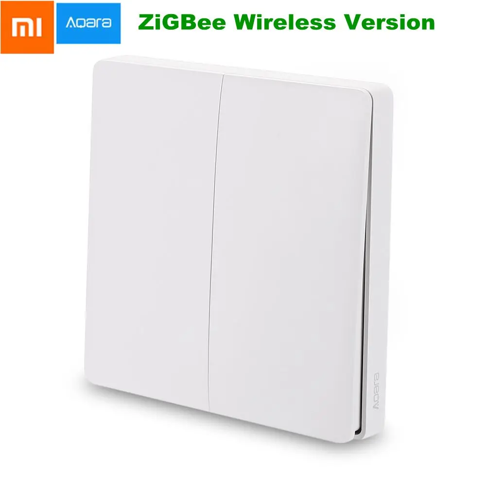Оригинальный Xiao mi WXKG02LM Aqara Smart настенный выключатель света 2 4 ГГц беспроводной