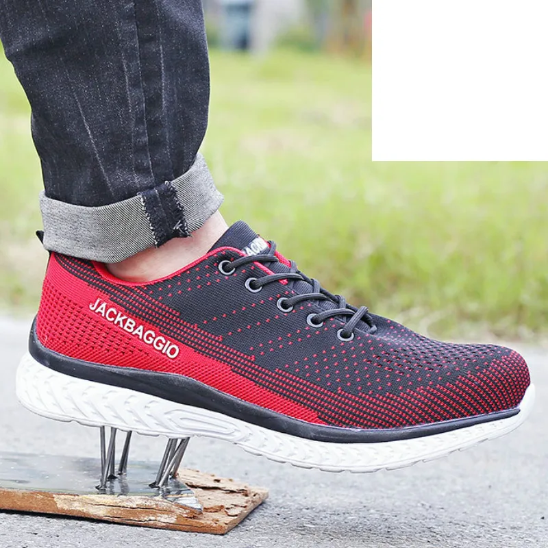 

Ventilated anti-smashing labor protection shoes work shoes Work & Safety boots men Rubber shoe Round Toe men boot