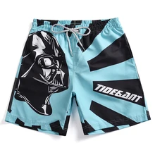 Популярные мужские пляжные шорты для серфинга шорты для мальчиков небесно-голубые плавки пляжные шорты с рисунком пляжные мужские штаны до колен