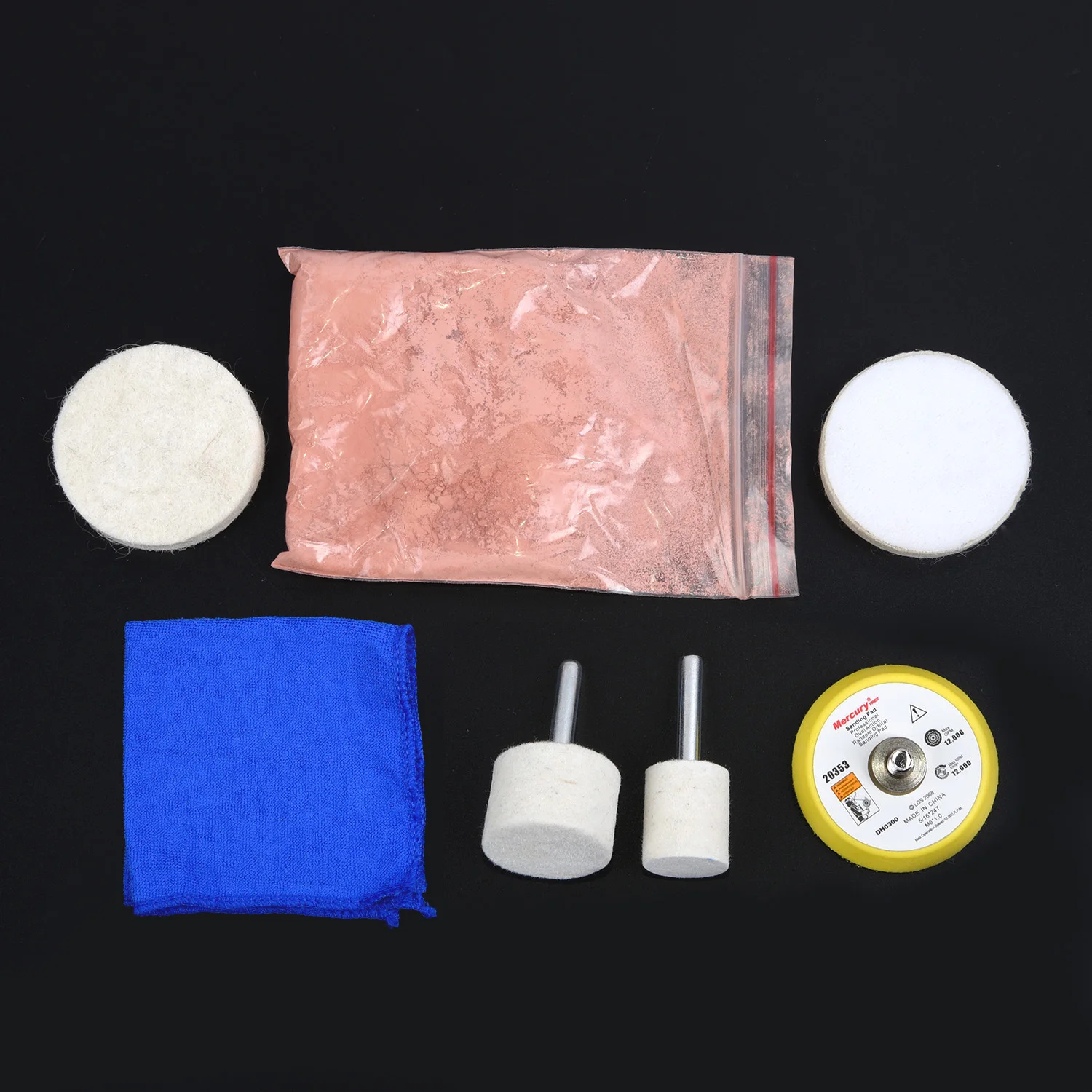 7pcs Cerium Oxide Powder Car Glass Polishing Windscreen Scratch Remover 7pcs Cerium Oxide Powder Car Glass Polishing Windscreen Scratch Remover