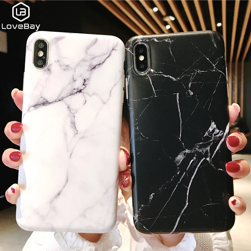 Lovebay Marble Phone Case For iPhone 11 Pro 6 6s 7 8 Plus X XR XS Max Back Cover Luxury Granite Stone Texture Soft IMD Silicone |