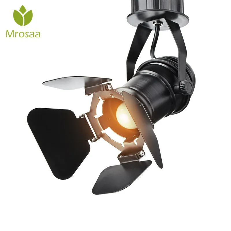 Billig Retro Industrielle Led deckenleuchte 110 v 220 v E27 Birne Indoor LED Lampe für Kaffee Shop Kleidung Shop bar Kunst Ausstellung Studio