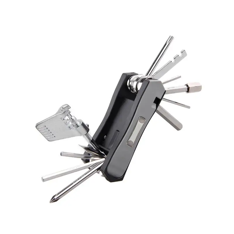 

13pcs/ Set Bike Tyre Repair Tool Kit Multifunction Mountain Bike Repair Tool Multi Tools Tyre Levers Self Adhesive Tube Patch