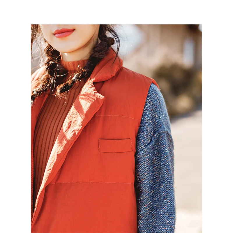 INMAN 2018 Winter New Arrival Female Lapel Warm Windproof Retro long Section Woman Down Coat