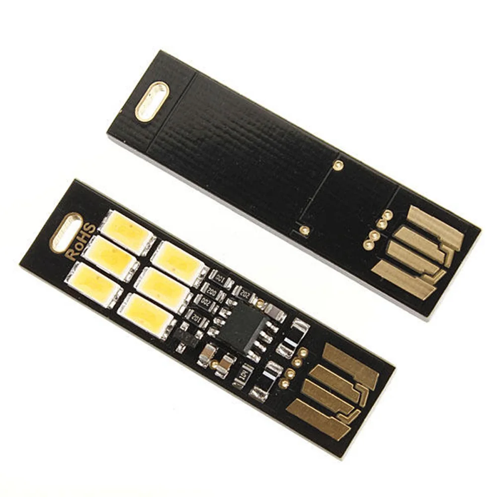 

10pcs Pure White 1W 50LM Mini T0uch Switch USB Mobile Power Camping LED Light Lamp