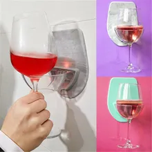 Уникальный ватт Пластиковый Винный стеклянный держатель для ванны душ красное вино стеклянный держатель