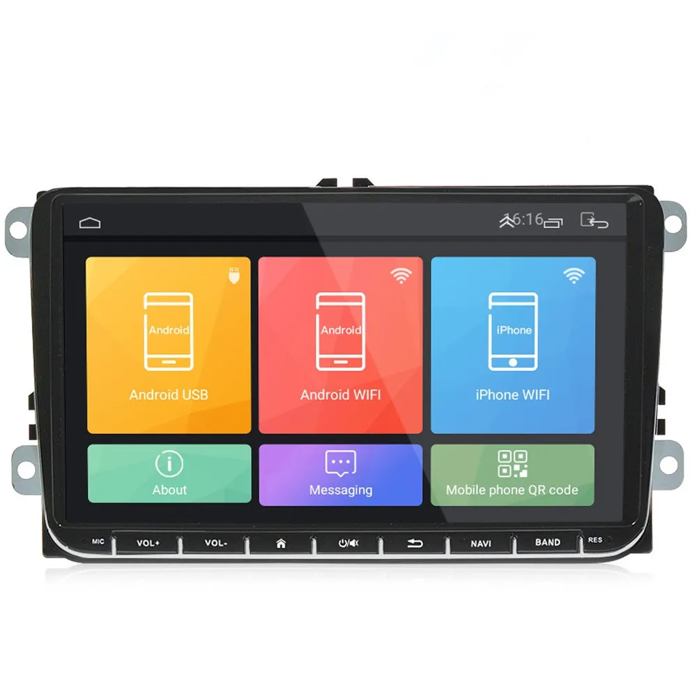 

Universal VW 9 Inch Car DVD Player ML-CKVW92 Android 6.0 2din Quar Core 1.2GHz Centra Multimedia Player For VW 1080P 1024 X 600