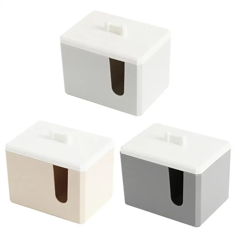 

Household Cotton Storage Box Cotton Swab Box Multi-function Makeup Remover Cotton Cosmetic Storage Box Portable Storage Box