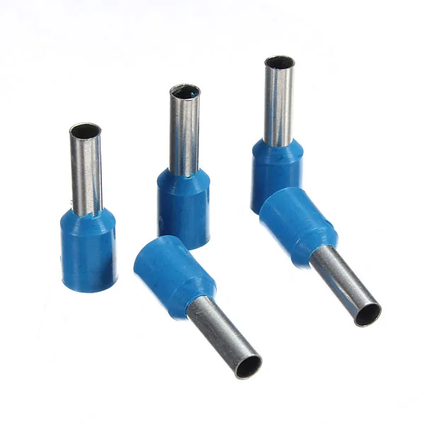 

100Pcs Wire Copper Crimp Connector Insulated Ferrule Pin Cord End Terminal AWG14 Bootlace Cooper Ferrules