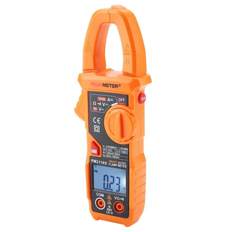 PEAKMETER PM2118S портативный цифровой измеритель напряжения переменного/постоянного