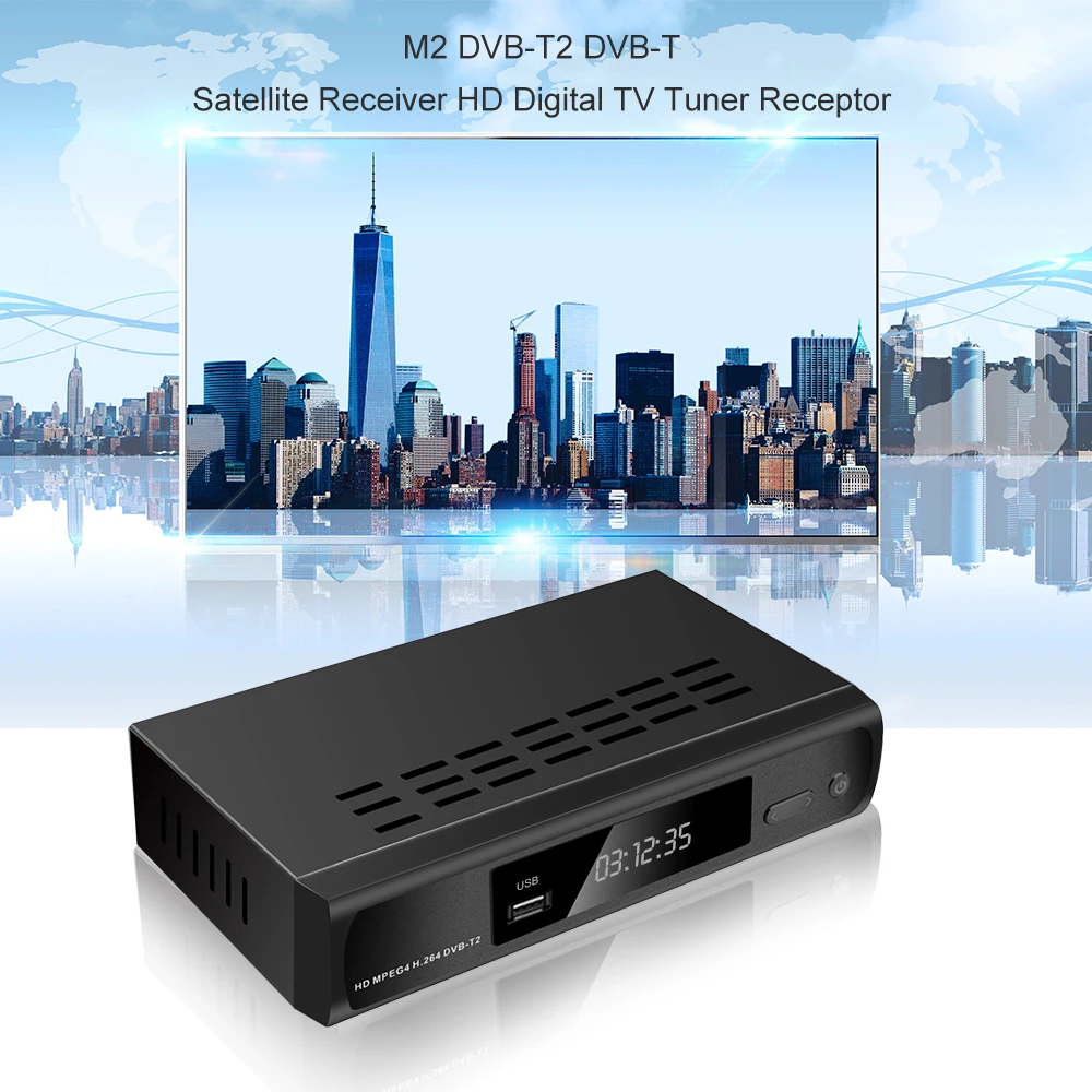 KEBIDU M2 DVB-T/DVB-T2 ТВ-тюнер приемник ТВ-приставка HDMI CVBS 1080P цифровой HD спутниковый ресивер Наземное ТВ-приставка