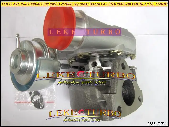 

TF035 28231-27800 49135-07302 49135-07300 49135-07100 49135 07100 Turbo For HYUNDAI Santa Fe CRDi 2005-09 D4EB D4EB-V 2.2L 150HP