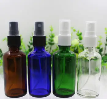 

200pcs fashion 50ml Spray Multicolor Bottles Perfume Fine Mist Sprayer Make Up Container with Atomizer Pump