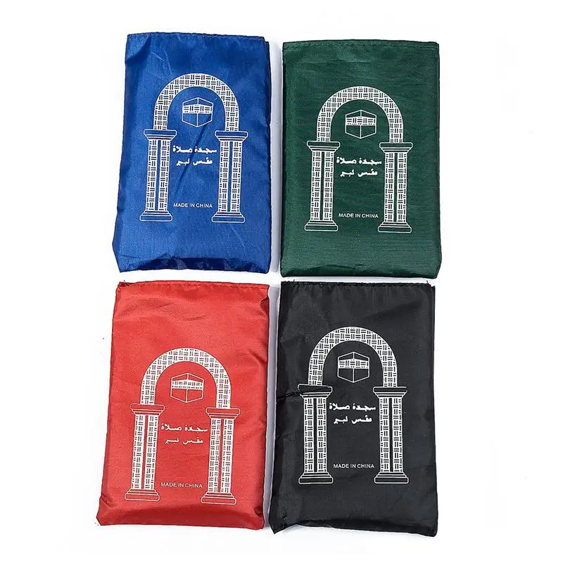 

105*65cm Red Pocket Portable Prayer Rug Kneeling Worship Mat For Muslim Islam Waterproof Prayer Mat Carpet