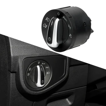 

LEEPEE Headlight Fog Light Control Switch Car Accessories For Volkswagen Golf Fog Head Light Lamp Knob Auto Headlight Switch