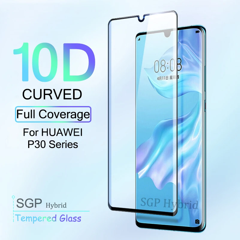 

10D Curved For Huawei P30 Pro Lite Glass On The Hauwei P 30 Pro Light Tempered Glas P 30Lite P30Pro Cover Film Protective Glass