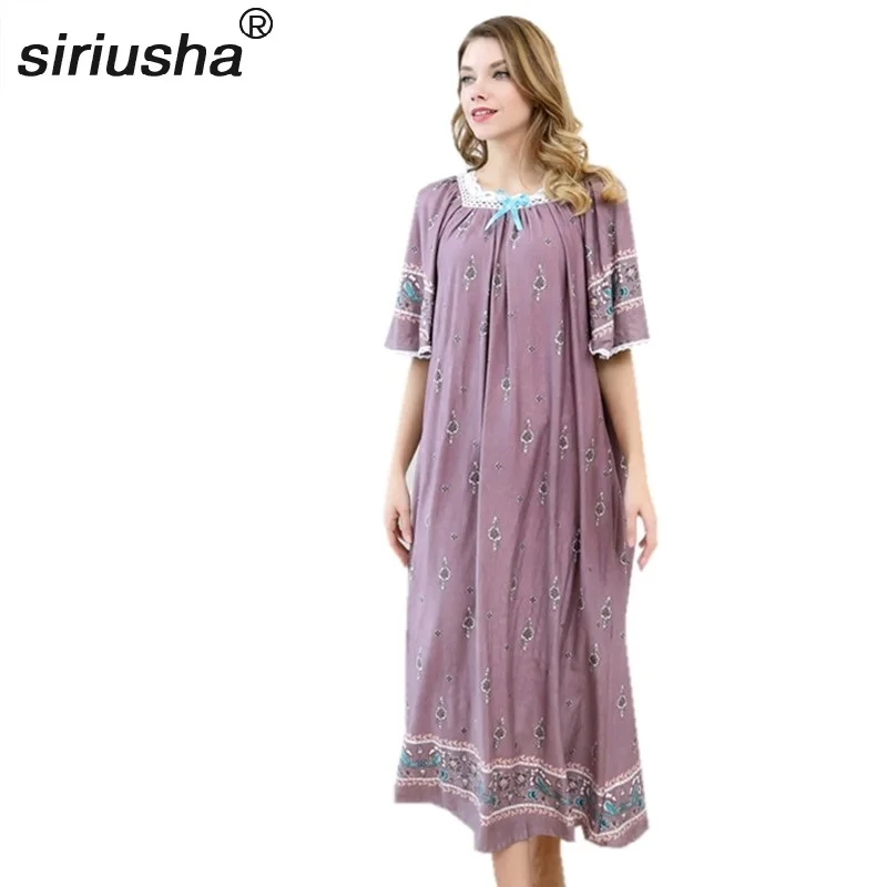 

Vadim Dress Women Style 45-120kg Weight Xalat Oversized Long Dresses Modal Multifunction Home For Rich Woman 2019 Euro S104